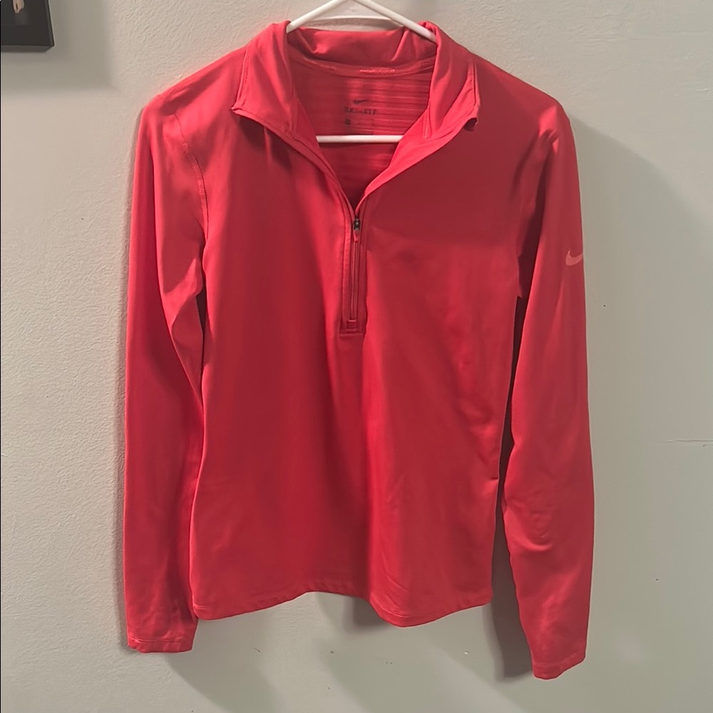Nike Red/pinkish Quarter-Zip Pullover